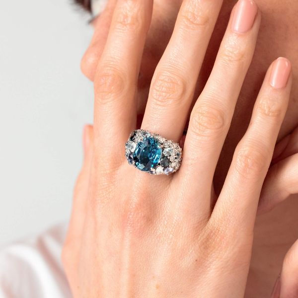 Ring Lepage L'Envoûtante blue zircon