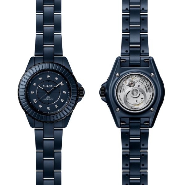 copy ofCHANEL J12 BLUE automatic watch, 38 mm, blue dial and blue ceramic strap