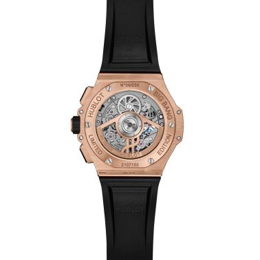 Montre Hublot Big Bang 20ème Anniversaire King Gold Ceramic automatique cadran carbone bracelet caoutchouc 43 mm