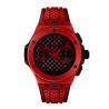 Montre Hublot Big Bang 20ème Anniversaire Red Magic automatique cadran carbone bracelet caoutchouc 43 mm