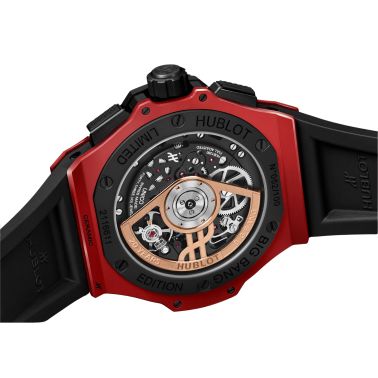 Hublot Big Bang 20th Anniversary Red Magic automatic carbon dial rubber strap 43 mm