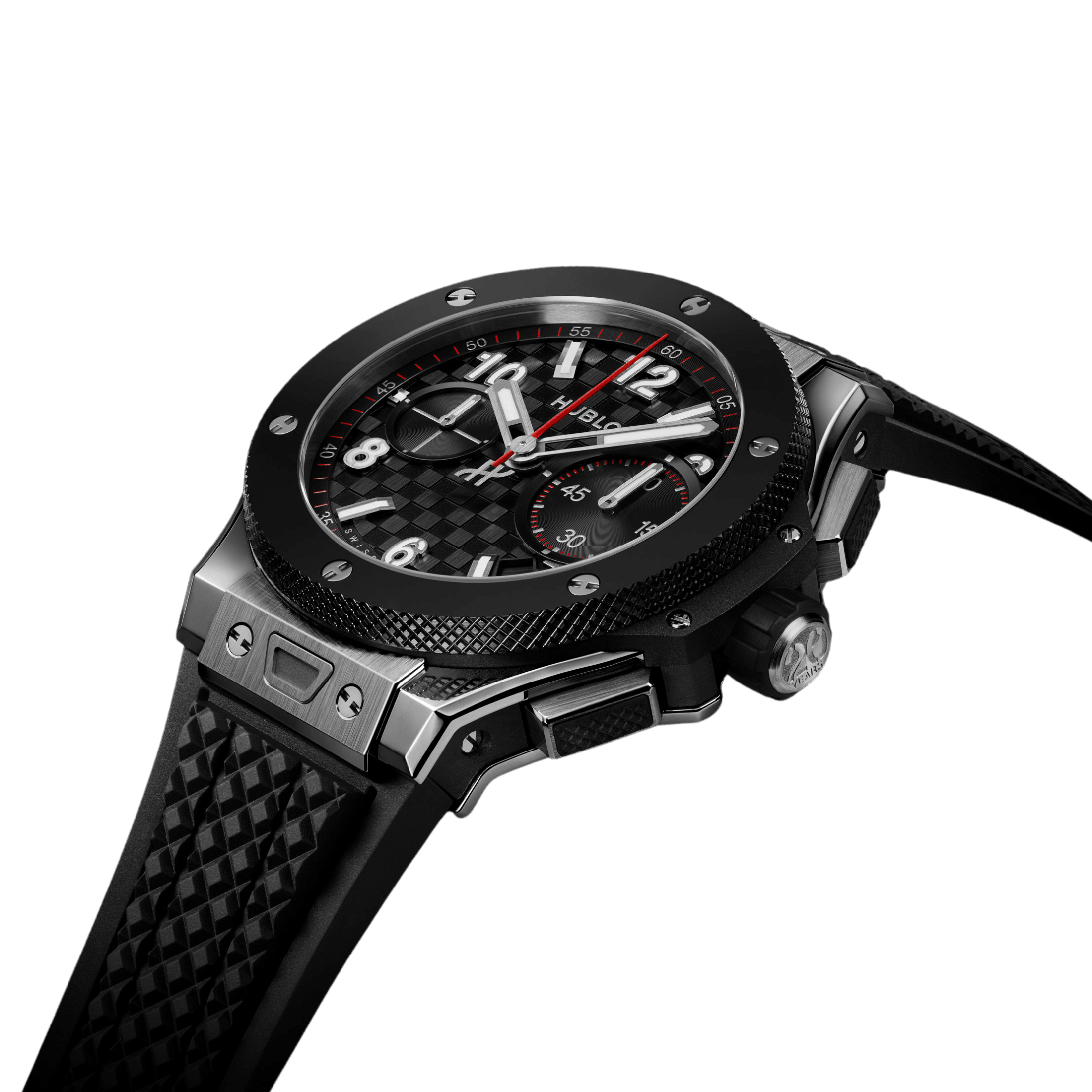 Hublot Big Bang 20th Anniversary Titanium Ceramic automatic carbon dial rubber strap 43 mm