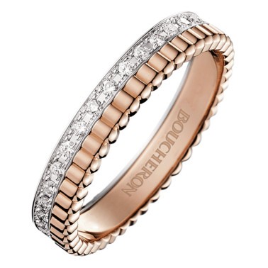 Alliance Boucheron Quatre Radiant Edition en or blanc or rose et diamants JAL00248