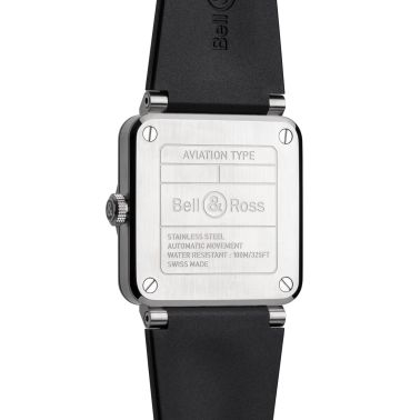 copy ofBell & Ross watch BR 03 Skeleton Black Ceramic automatic 41 mm rubber strap