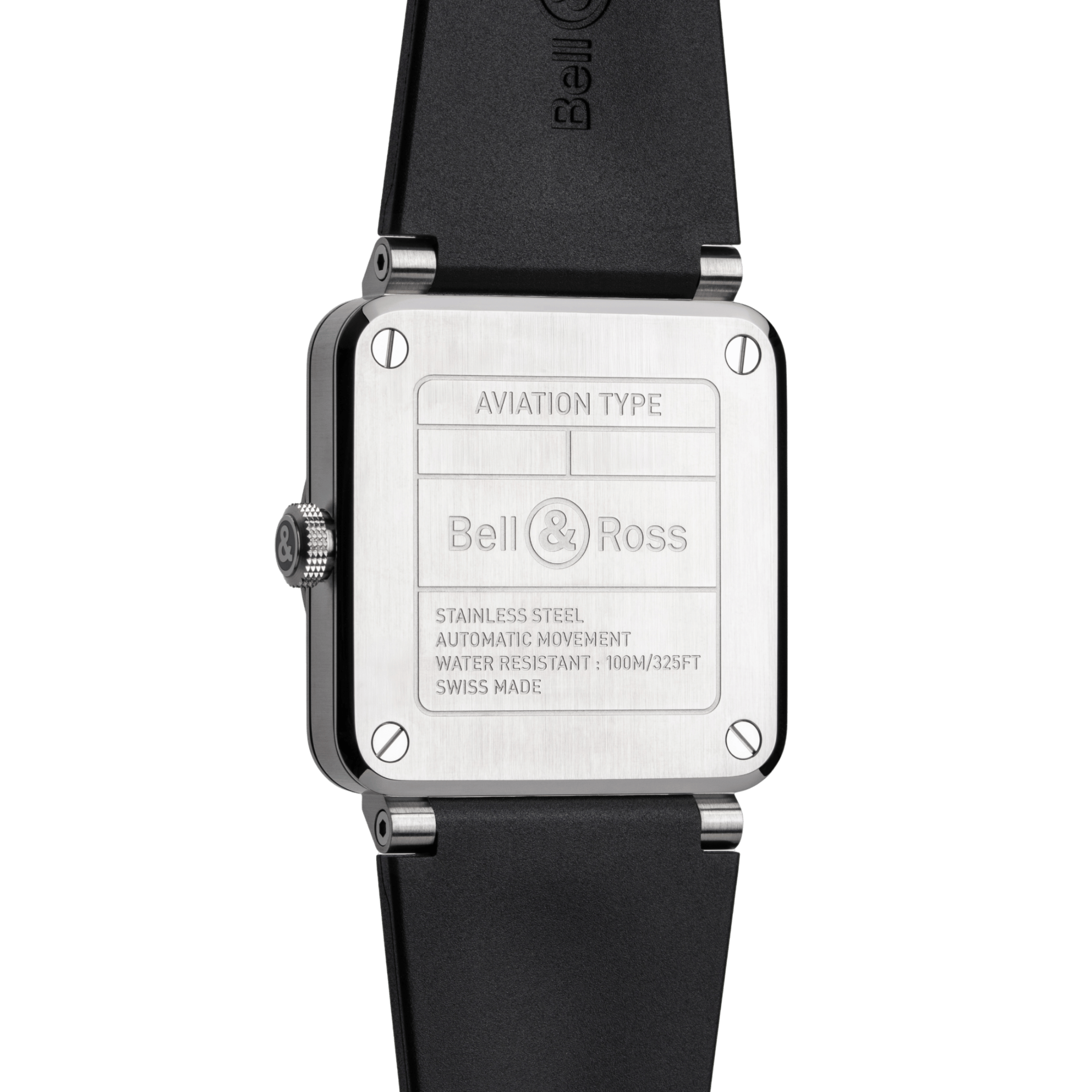 Montre Bell & Ross BR 03 Skeleton Grey Steel automatique bracelet caoutchouc 41 mm