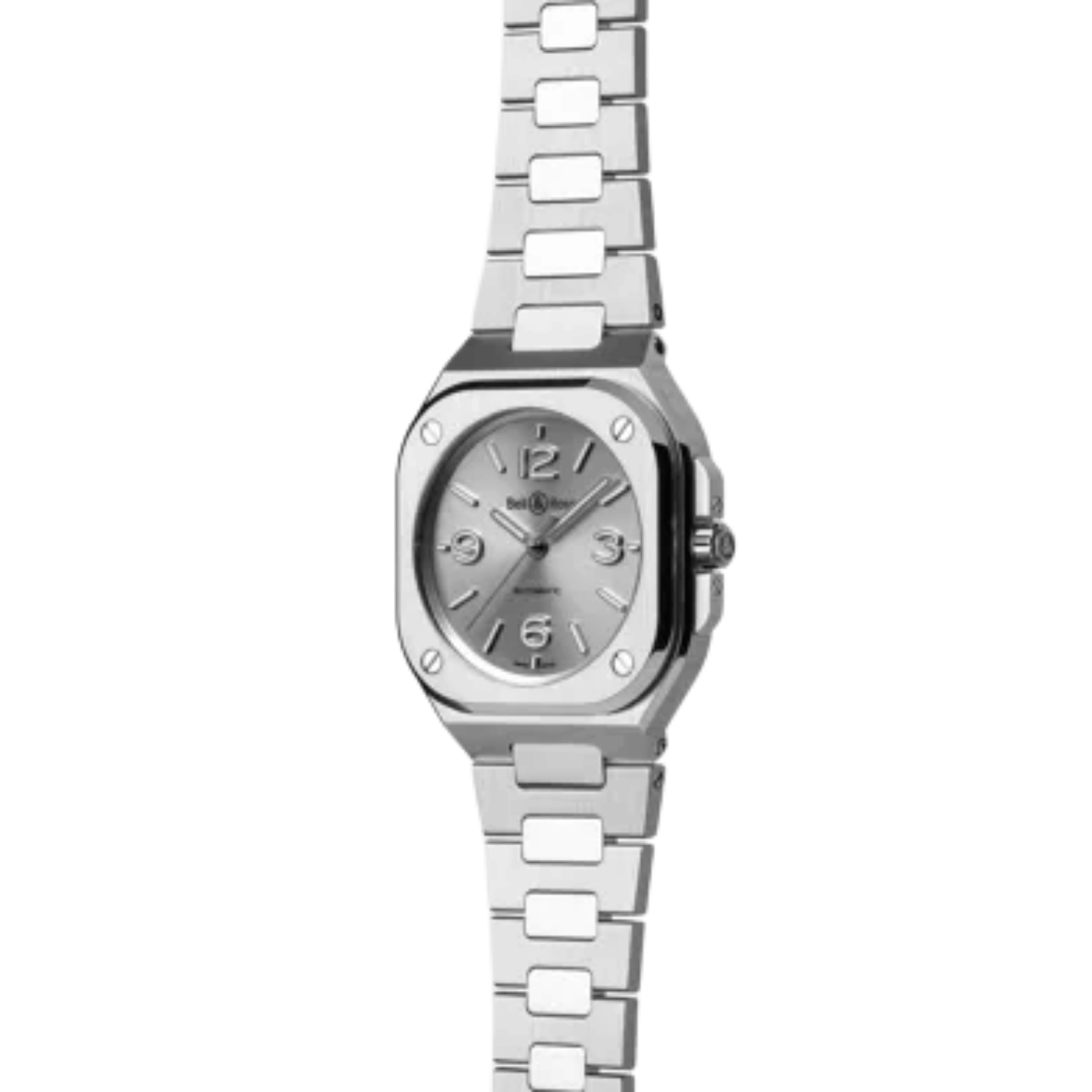 Watch Bell & Ross BR 05 Grey Steel automatic grey dial steel bracelet 36 mm