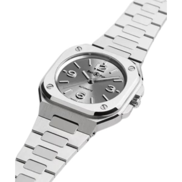 Watch Bell & Ross BR 05 Grey Steel automatic grey dial steel bracelet 36 mm