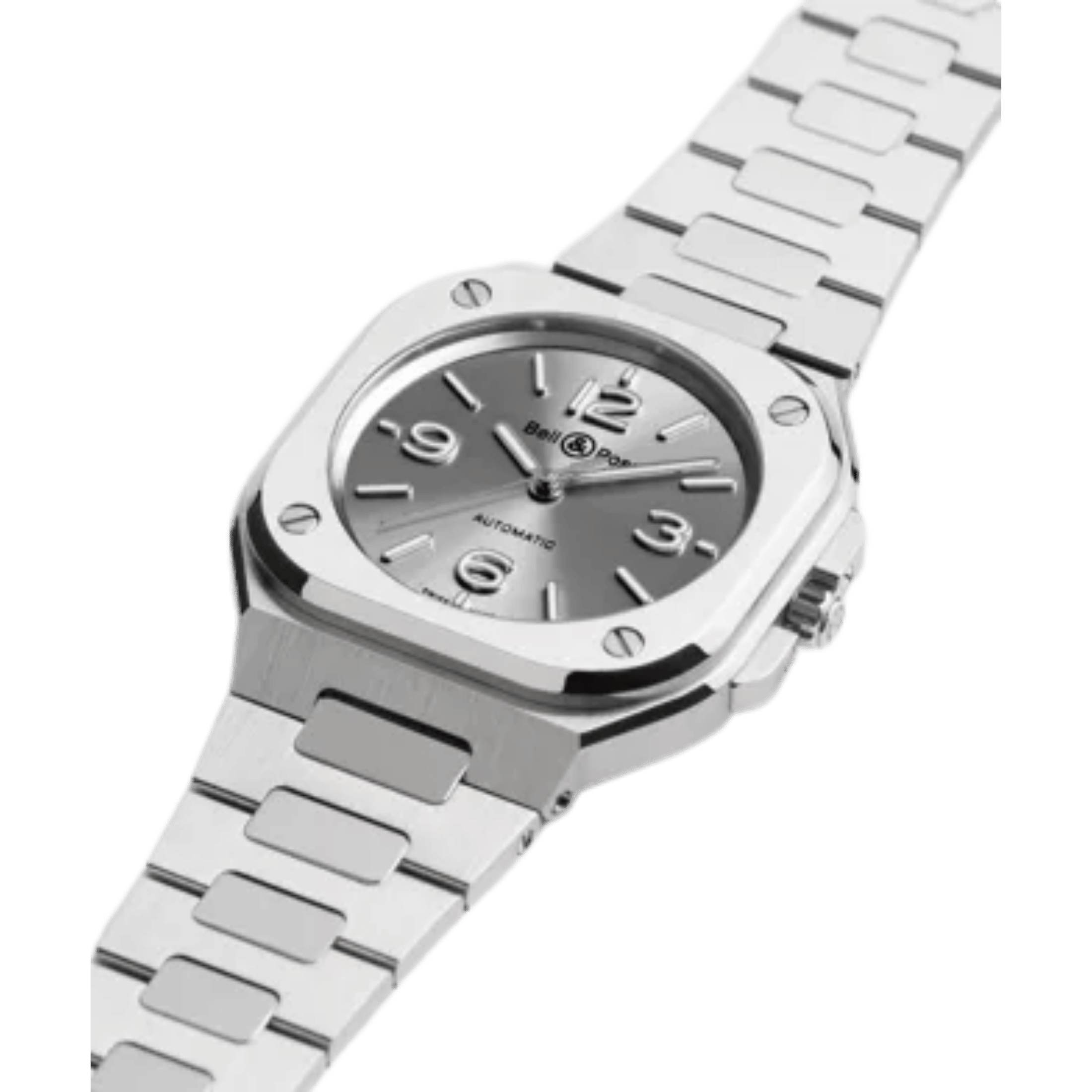Watch Bell & Ross BR 05 Grey Steel automatic grey dial steel bracelet 36 mm