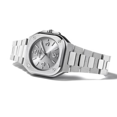 Watch Bell & Ross BR 05 Grey Steel automatic grey dial steel bracelet 36 mm