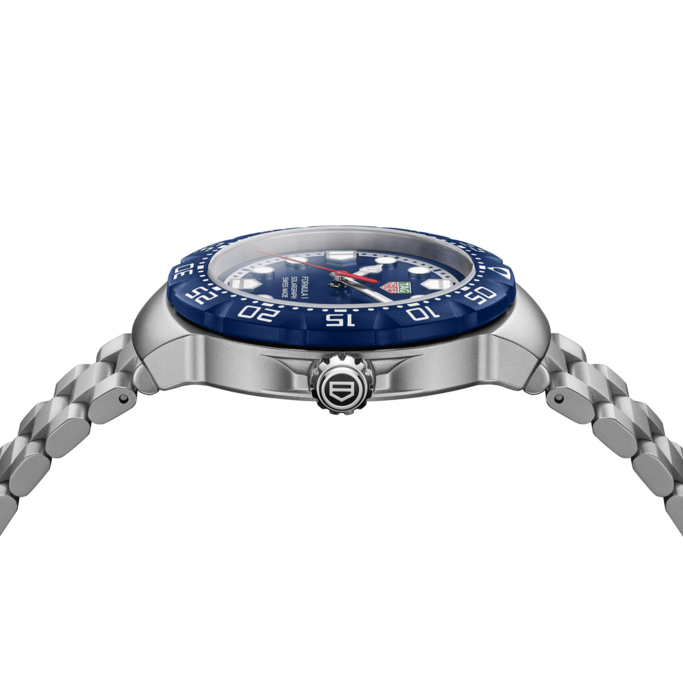 TAG Heuer Formula 1 Solargraph blue dial steel bracelet 38 mm