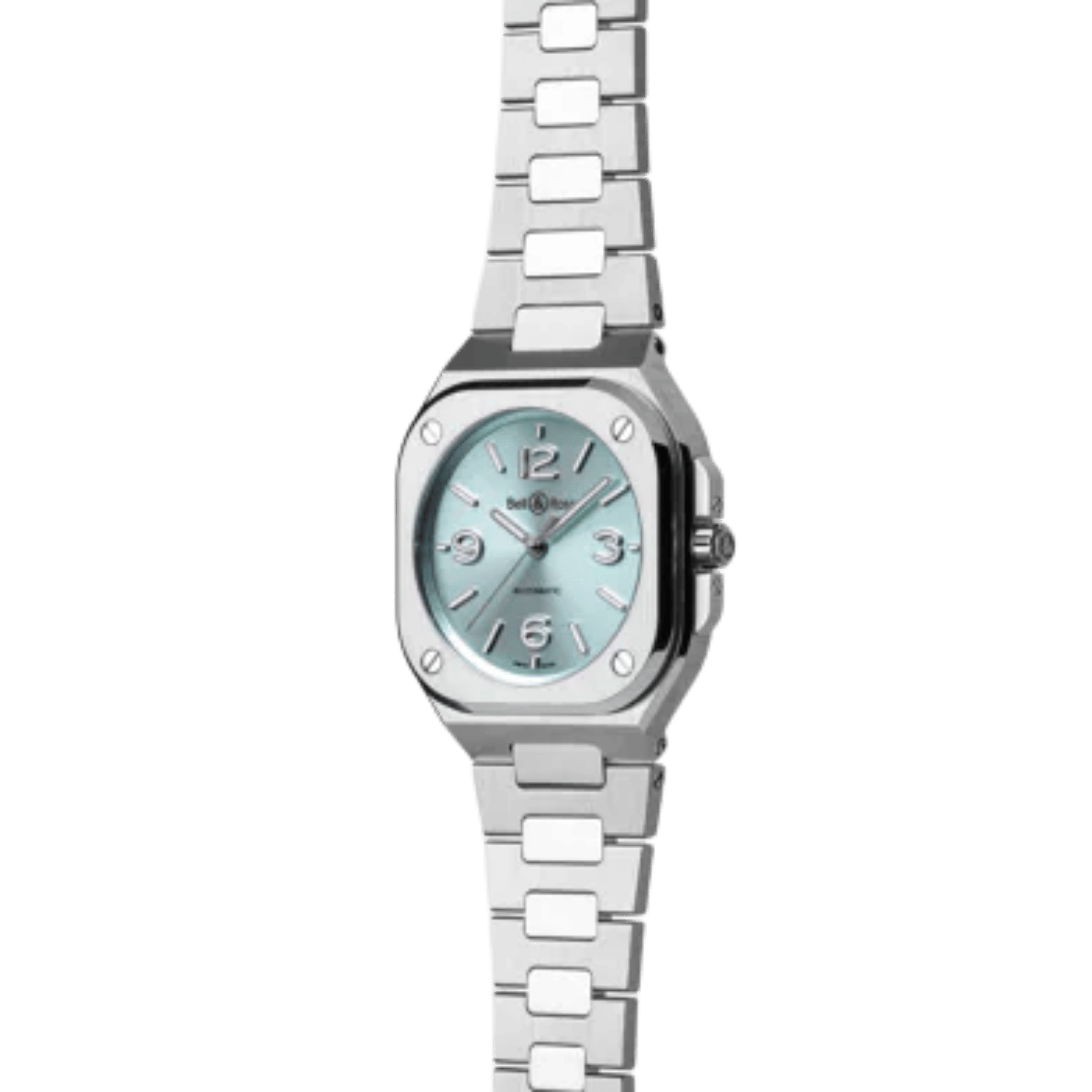 Watch Bell & Ross BR 05 Ice Blue Steel automatic Ice Blue dial steel bracelet 36 mm