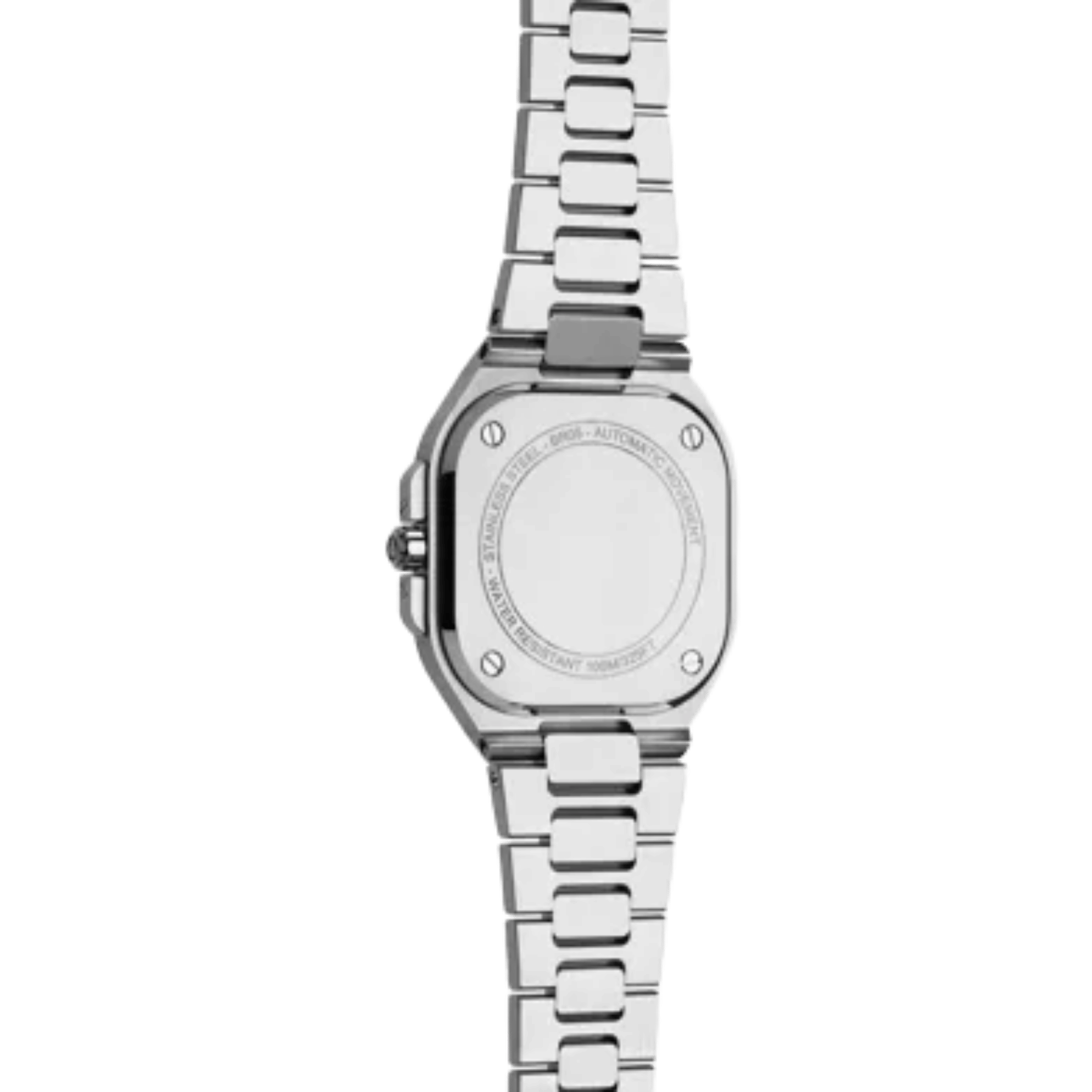 Montre Bell and Ross BR 05 Ice Blue Steel automatique cadran bleu bracelet acier 36 mm