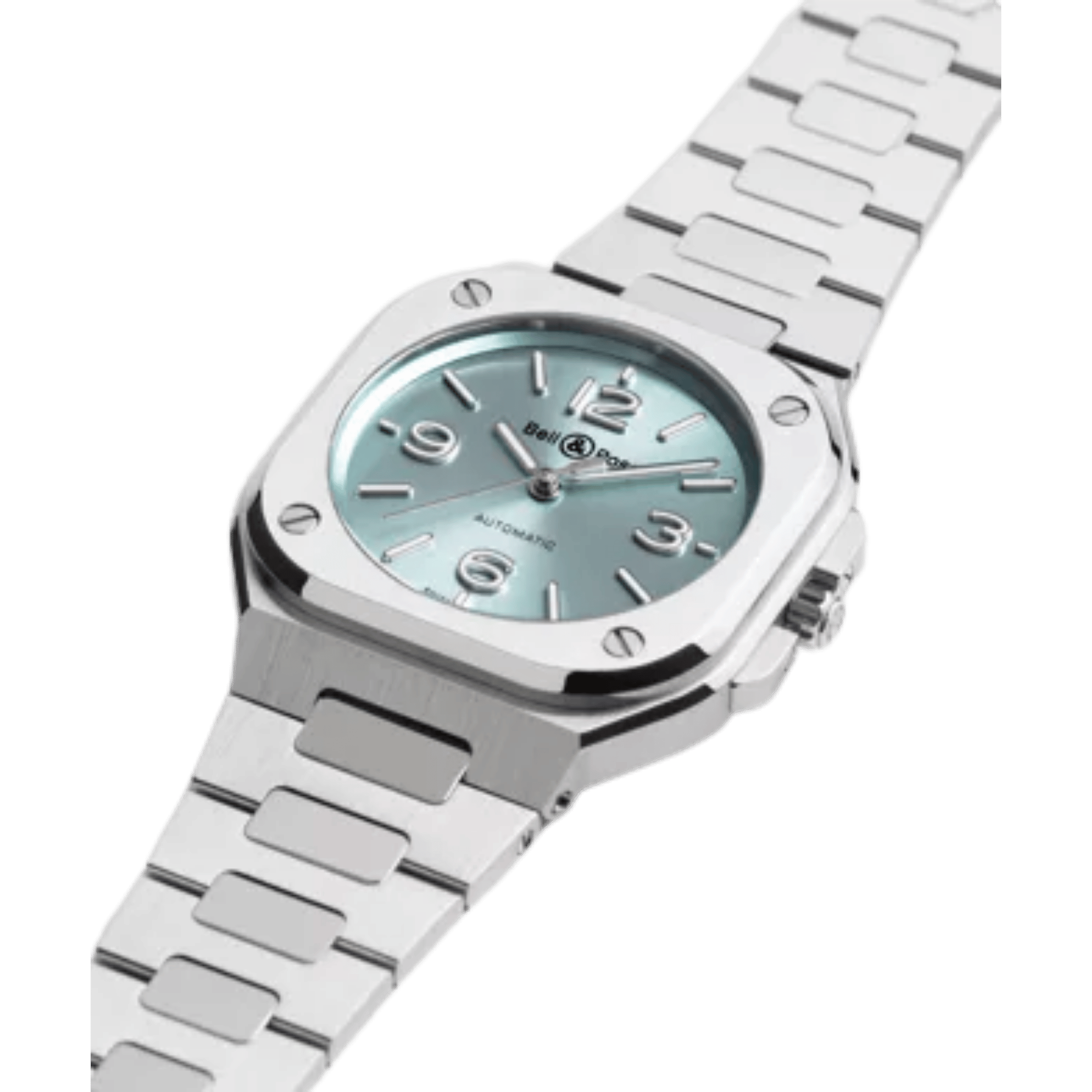Watch Bell & Ross BR 05 Ice Blue Steel automatic Ice Blue dial steel bracelet 36 mm