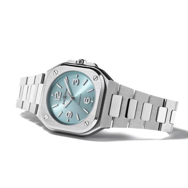 Watch Bell & Ross BR 05 Ice Blue Steel automatic Ice Blue dial steel bracelet 36 mm