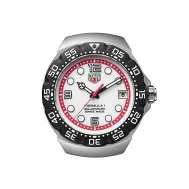 Montre TAG Heuer Formula 1 Solargraph cadran blanc bracelet acier 38 mm