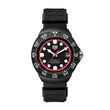 Montre TAG Heuer Formula 1 Solargraph cadran noir bracelet caoutchouc 38 mm