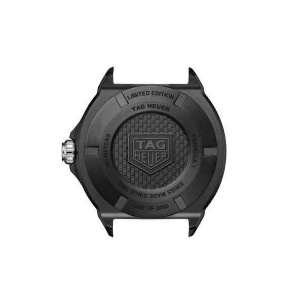 TAG Heuer Formula 1 Solargraph black dial rubber strap 38 mm