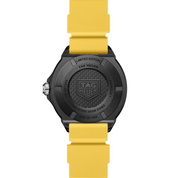 TAG Heuer Formula 1 Solargraph black dial rubber strap 38 mm