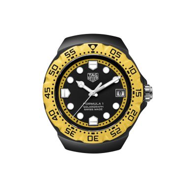 TAG Heuer Formula 1 Solargraph black dial rubber strap 38 mm