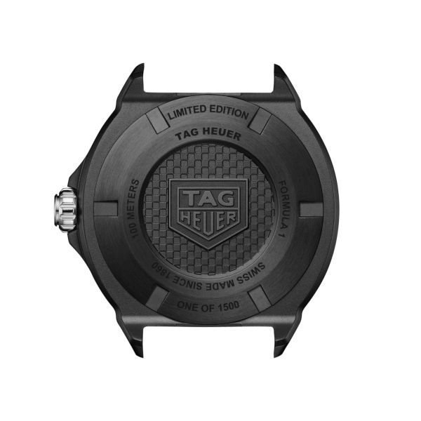 TAG Heuer Formula 1 Solargraph black dial rubber strap 38 mm