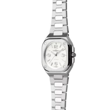 Watch Bell & Ross BR 05 Mother of Pearl Steel Automatic White Mother of Pearl Dial Steel Strap 36 mm