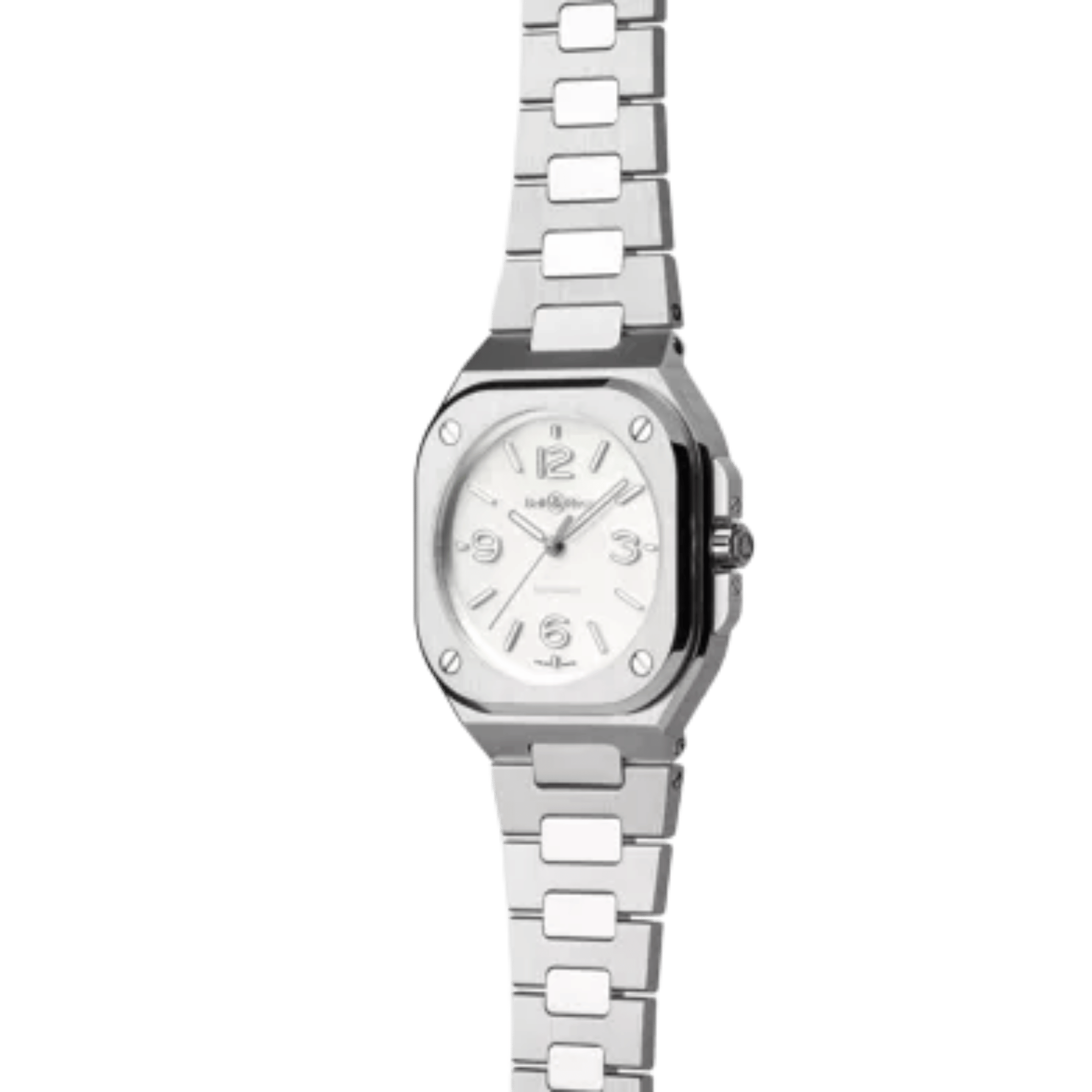 Watch Bell & Ross BR 05 Mother of Pearl Steel Automatic White Mother of Pearl Dial Steel Strap 36 mm