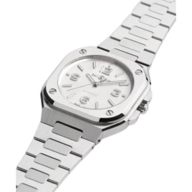 Watch Bell & Ross BR 05 Mother of Pearl Steel Automatic White Mother of Pearl Dial Steel Strap 36 mm