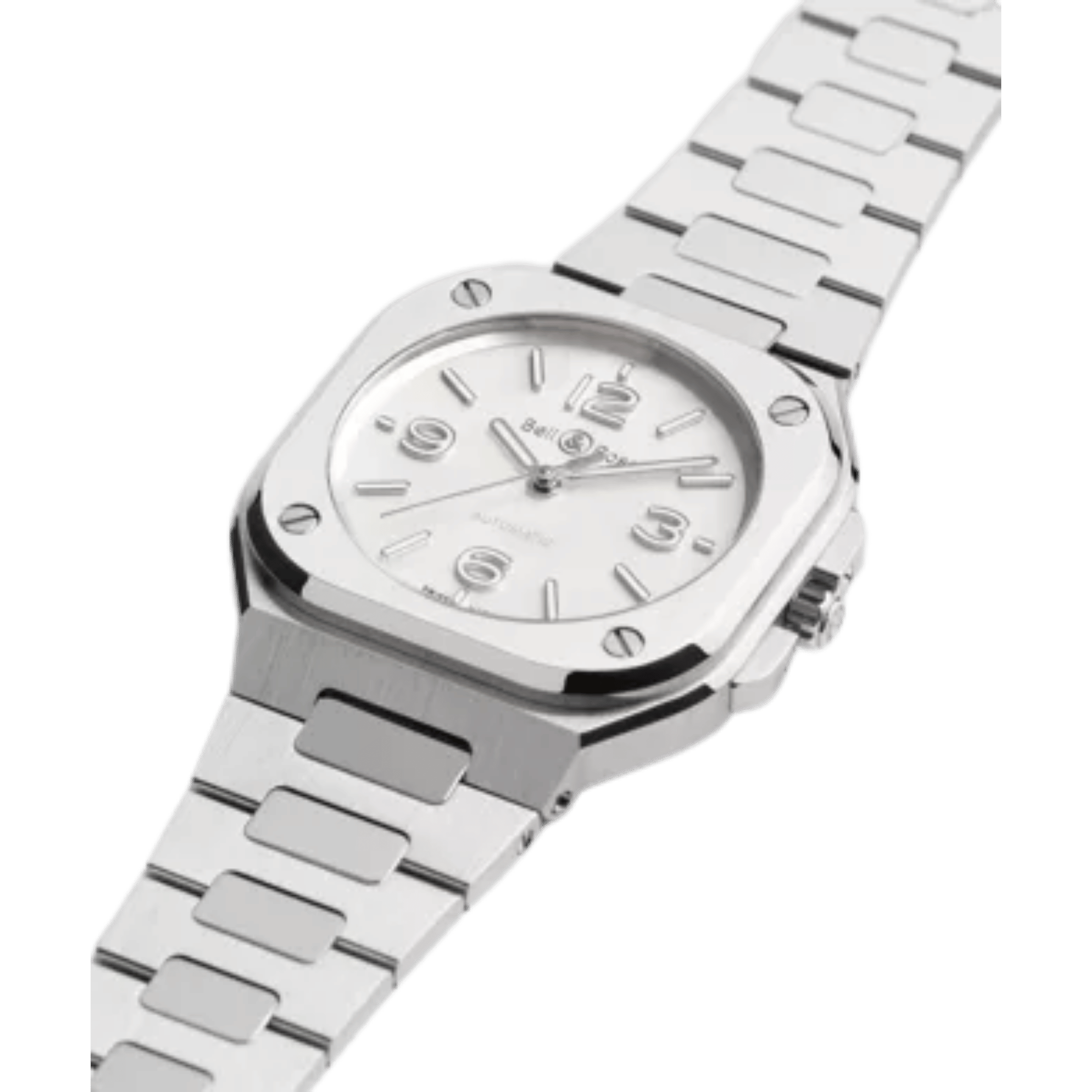 Watch Bell & Ross BR 05 Mother of Pearl Steel Automatic White Mother of Pearl Dial Steel Strap 36 mm
