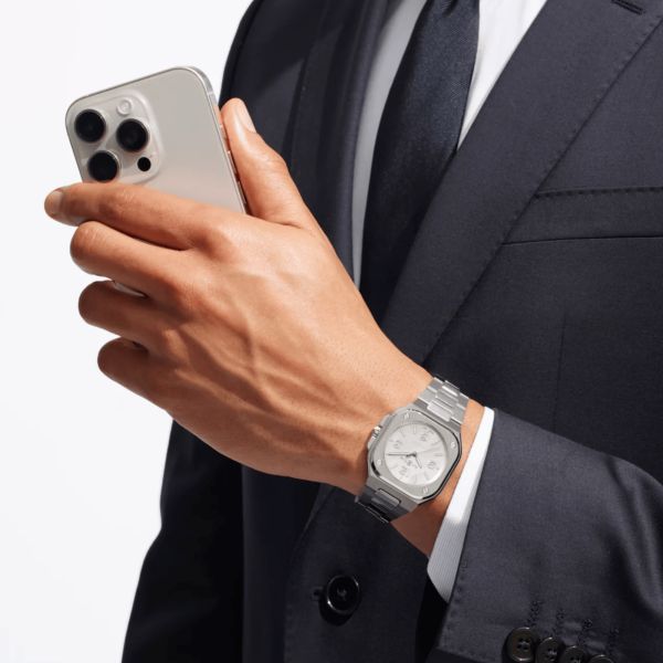 Watch Bell & Ross BR 05 Mother of Pearl Steel Automatic White Mother of Pearl Dial Steel Strap 36 mm