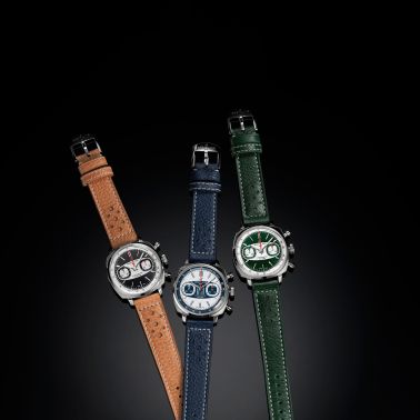 Montre Breitling Top Time B01 Racing automatique cadran vert bracelet cuir vert 38 mm - Ed limitée