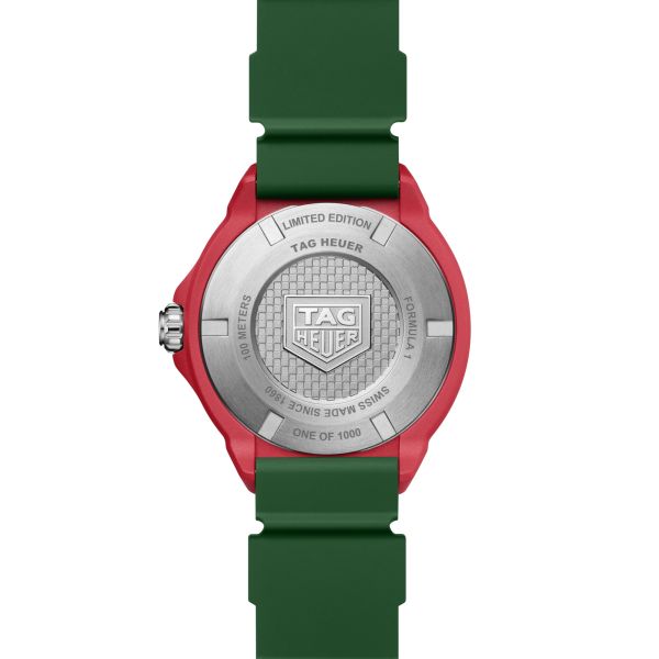 Montre TAG Heuer Formula 1 Solargraph TH-Polylight cadran blanc bracelet caoutchouc 38 mm