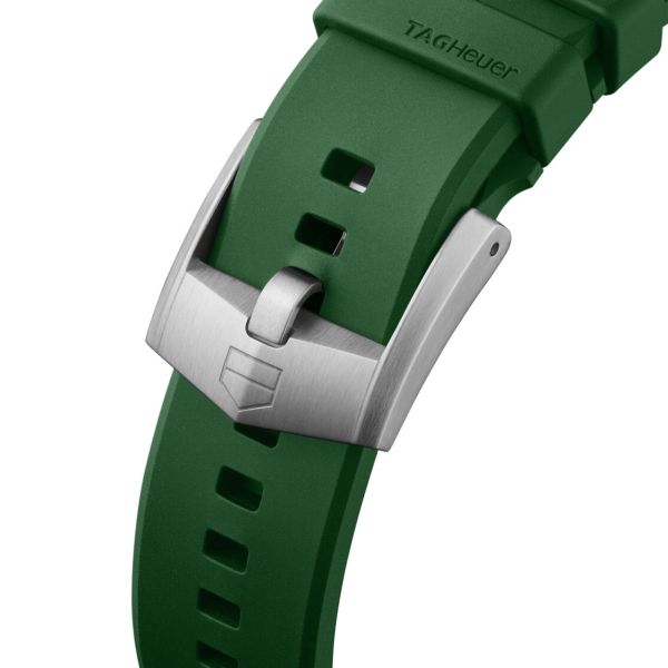 Montre TAG Heuer Formula 1 Solargraph TH-Polylight cadran blanc bracelet caoutchouc 38 mm