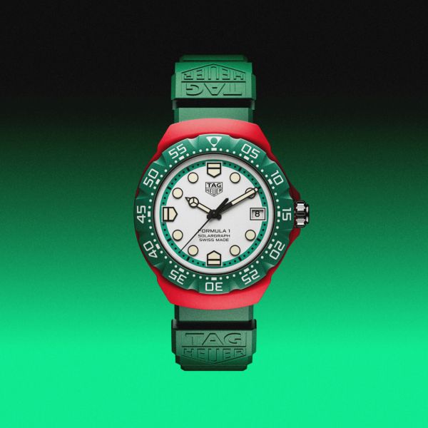 TAG Heuer Formula 1 Solargraph TH-Polylight white dial rubber strap 38 mm