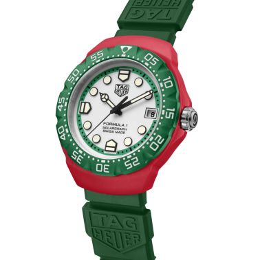 TAG Heuer Formula 1 Solargraph TH-Polylight white dial rubber strap 38 mm