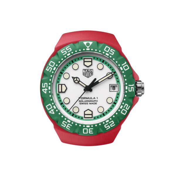 TAG Heuer Formula 1 Solargraph TH-Polylight white dial rubber strap 38 mm
