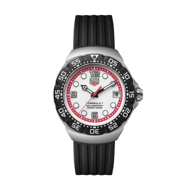 ofTAG Heuer Formula 1 Solargraph white dial rubber strap 38 mm