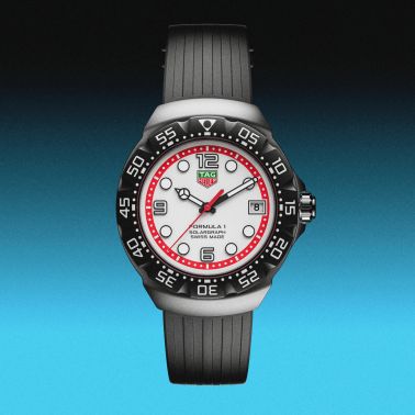 ofTAG Heuer Formula 1 Solargraph white dial rubber strap 38 mm