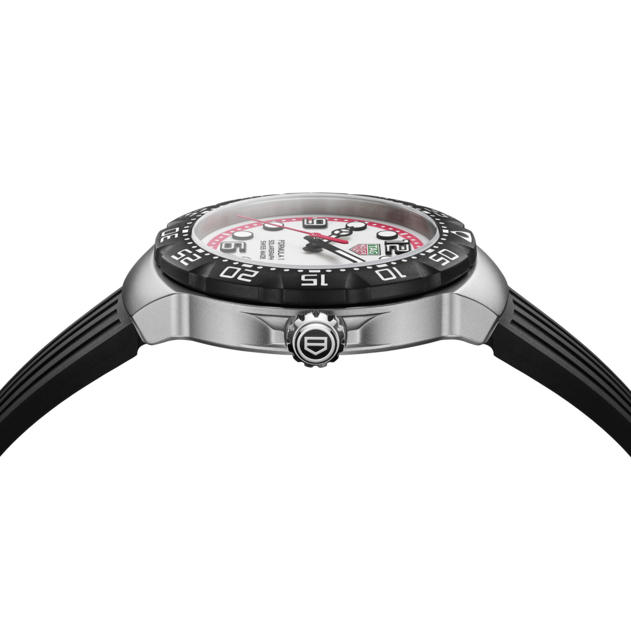 ofTAG Heuer Formula 1 Solargraph white dial rubber strap 38 mm