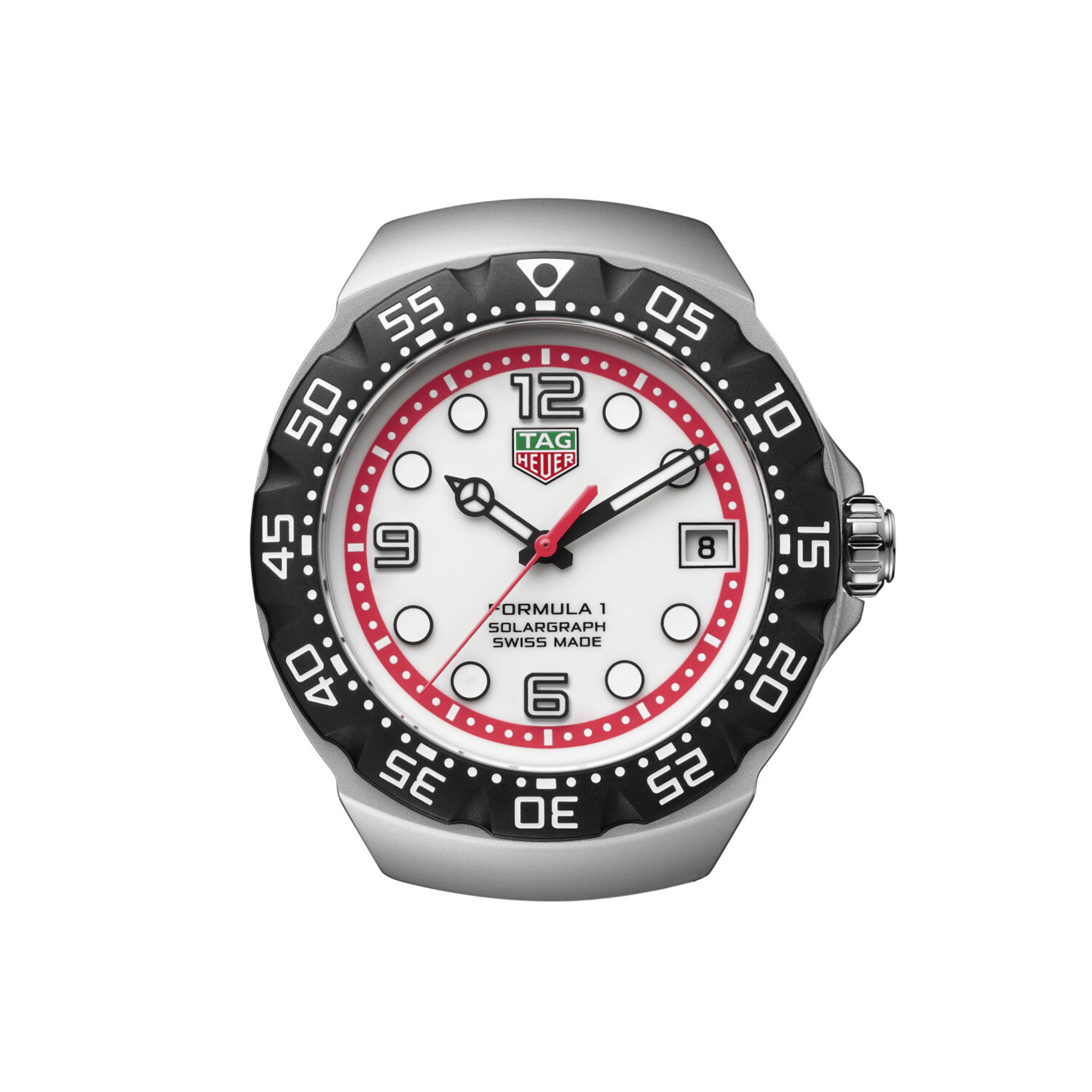 ofTAG Heuer Formula 1 Solargraph white dial rubber strap 38 mm