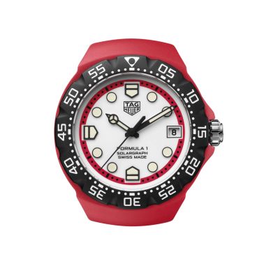 TAG Heuer Formula 1 Solargraph TH-Polylight white dial rubber strap 38 mm