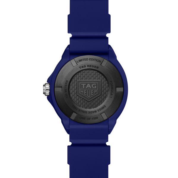 Montre TAG Heuer Formula 1 Solargraph TH-Polylight cadran blanc bracelet caoutchouc 38 mm