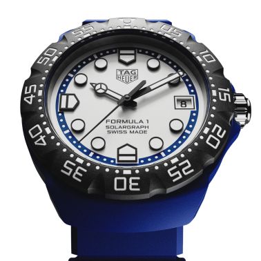 TAG Heuer Formula 1 Solargraph TH-Polylight white dial rubber strap 38 mm