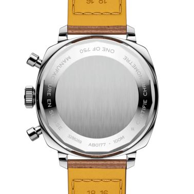 Montre Breitling Top Time B01 Racing automatique cadran noir bracelet cuir marron 38 mm - Ed limitée