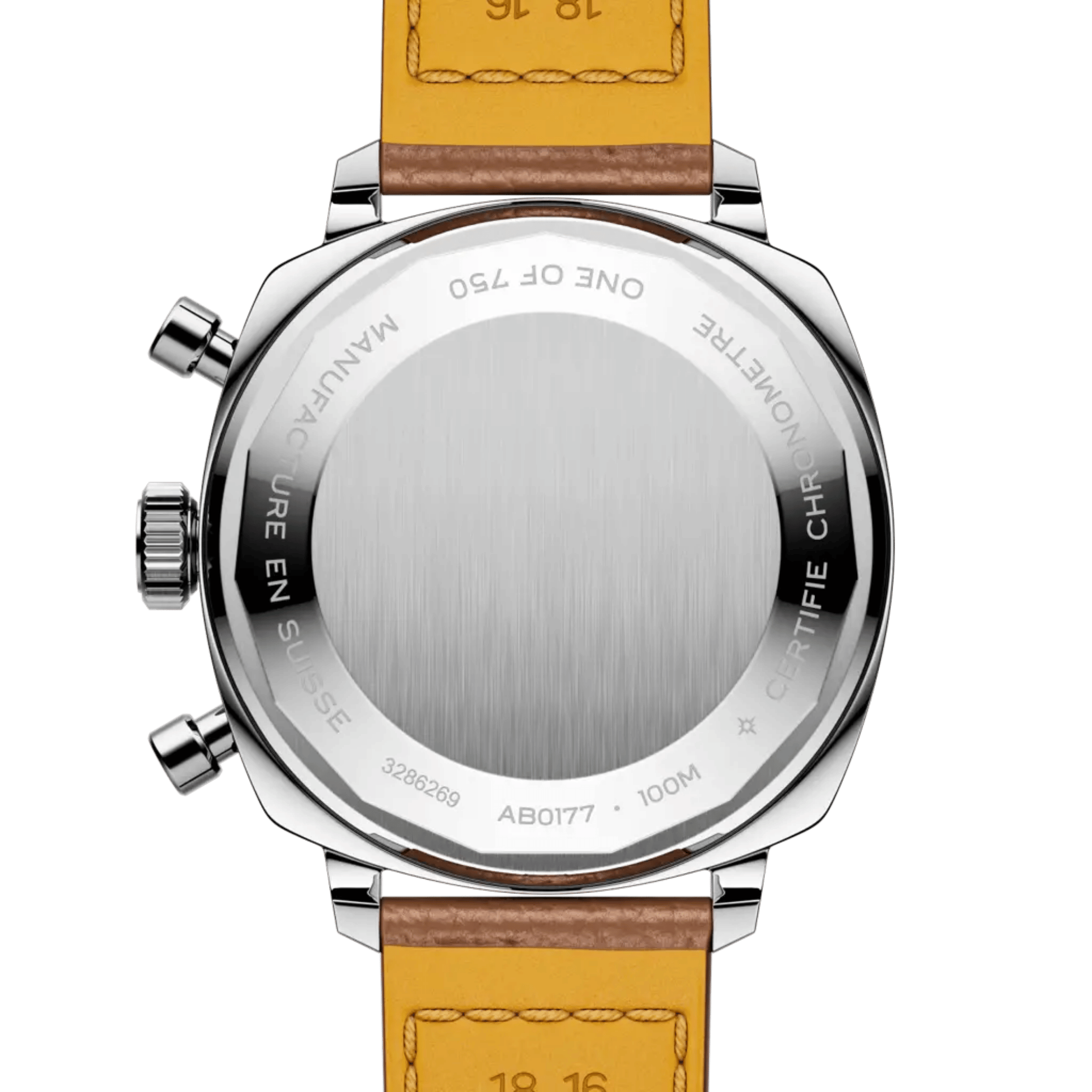 Montre Breitling Top Time B01 Racing automatique cadran noir bracelet cuir marron 38 mm - Ed limitée