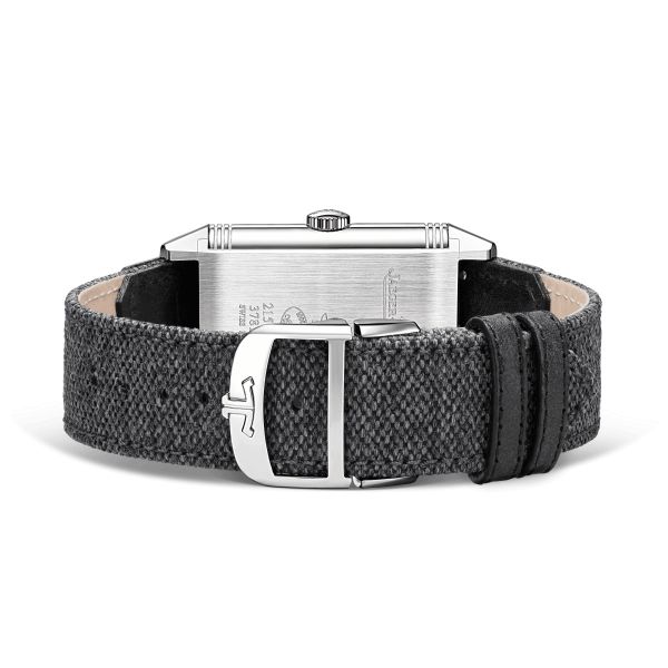 Jaeger-LeCoultre Reverso Tribute Duoface Small Seconds mechanical black dial black leather strap 47 x 28,3 mm