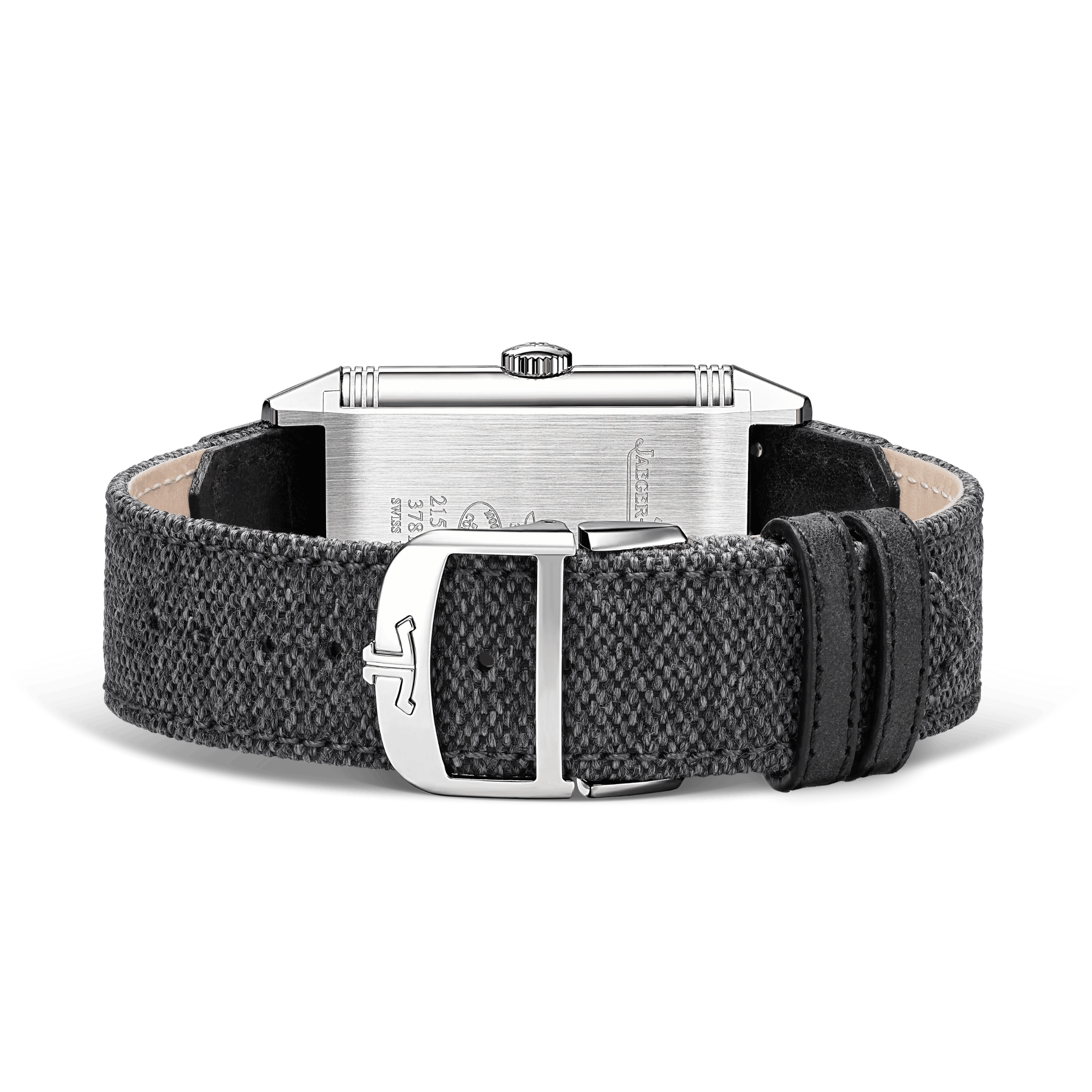 Jaeger-LeCoultre Reverso Tribute Duoface Small Seconds mechanical black dial black leather strap 47 x 28,3 mm