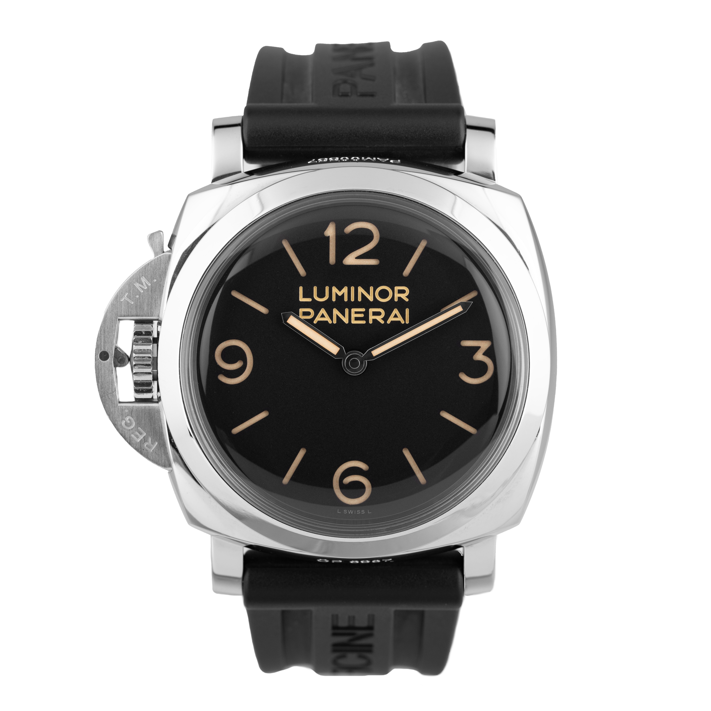 Montre Panerai Luminor 1950 Left-Handed 3 Days Acciaio Destro mécanique 47 mm Full Set 2018
