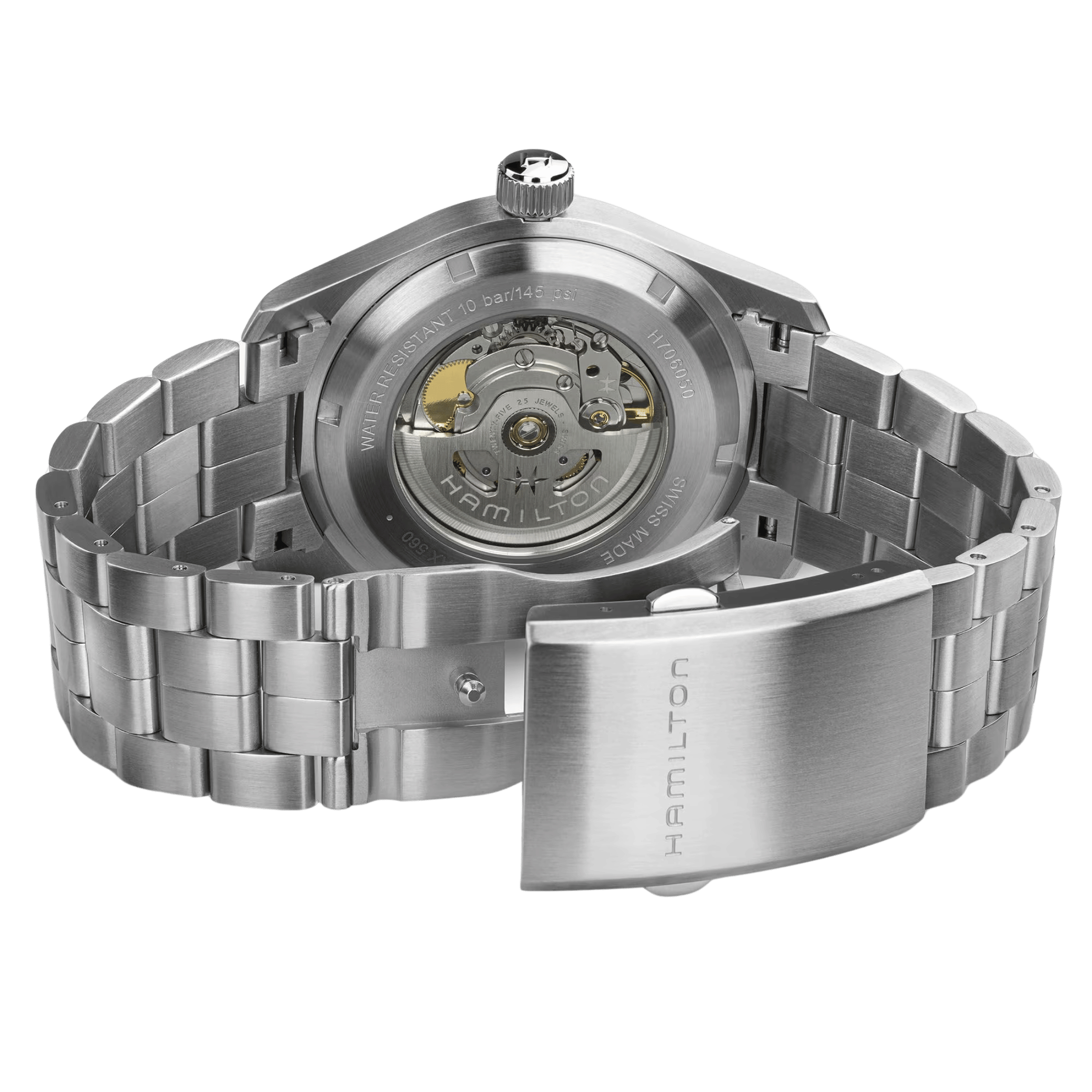 Montre Hamilton Khaki Field automatique cadran bleu bracelet acier 42 mm