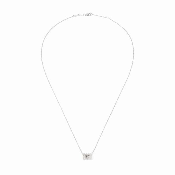 Pulse dinh van pendant PM in white gold and diamonds