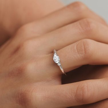 Lepage Juliette ring in yellow gold and diamonds